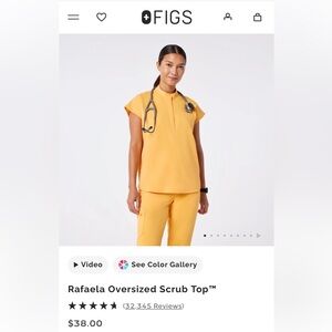 Figs Women's Rafaela Scrub top size Small